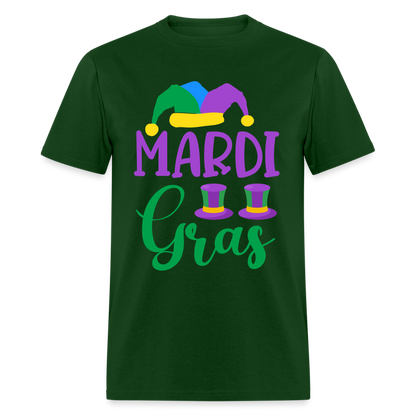 Mardi Gras T-Shirt - forest green