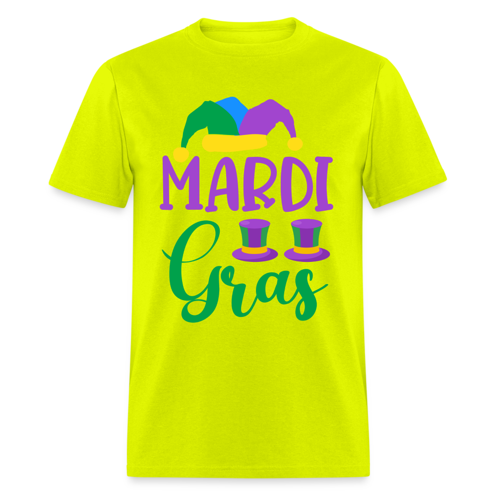 Mardi Gras T-Shirt - safety green