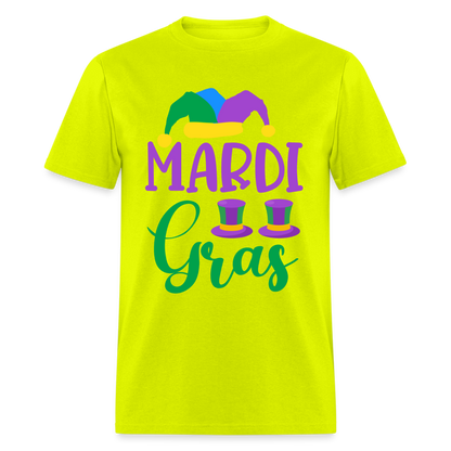 Mardi Gras T-Shirt - safety green