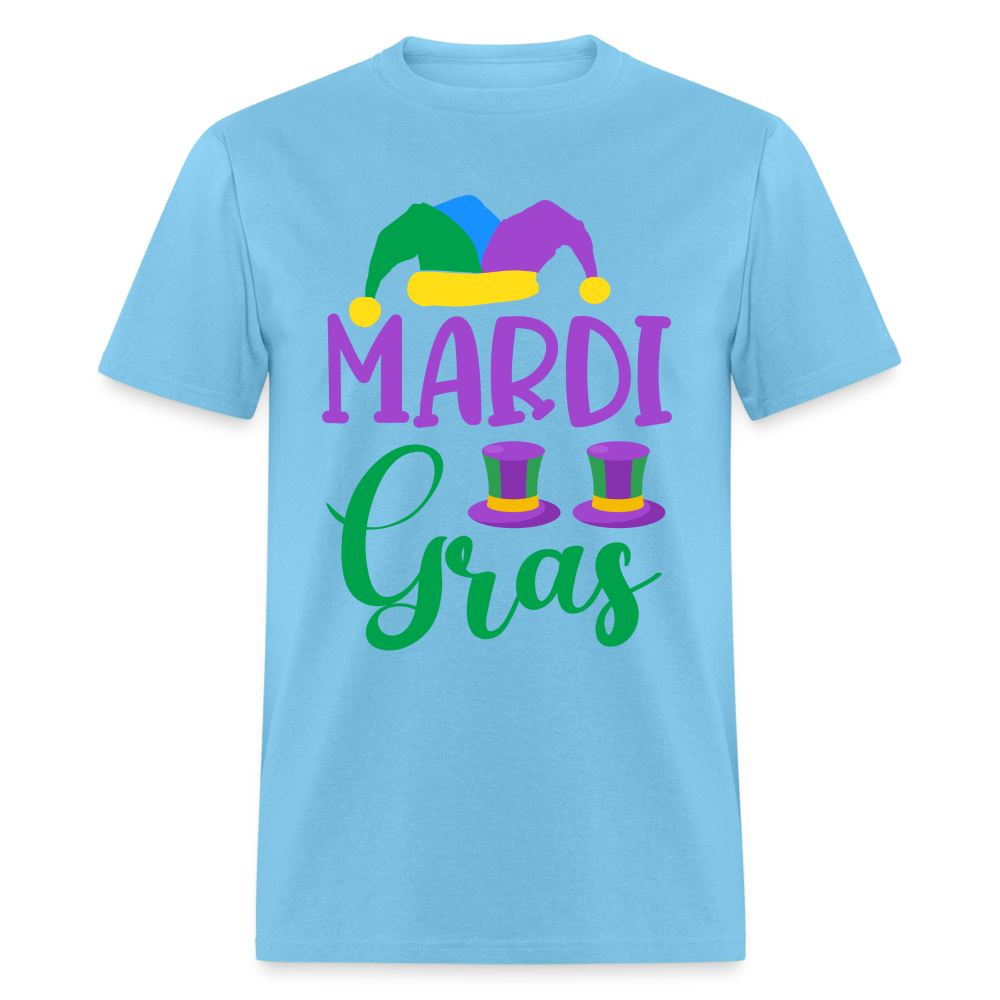 Mardi Gras T-Shirt - aquatic blue