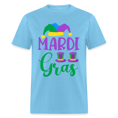 Mardi Gras T-Shirt - aquatic blue