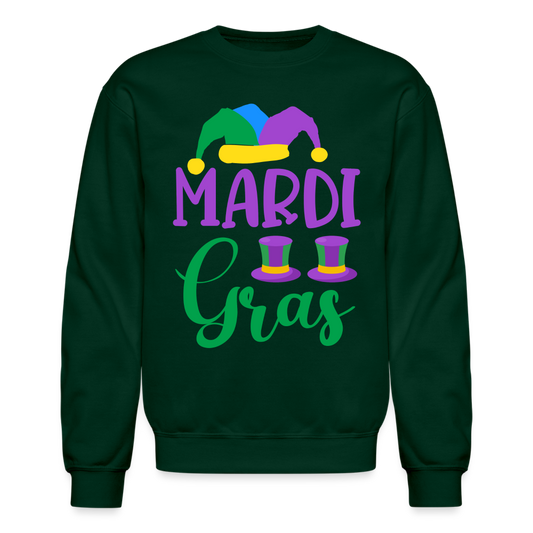 Mardi Gras Sweatshirt - forest green