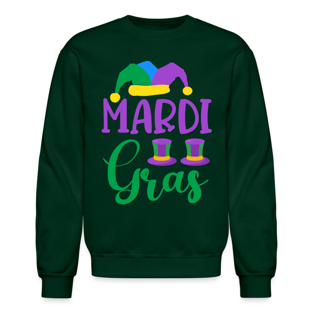 Mardi Gras Sweatshirt - forest green