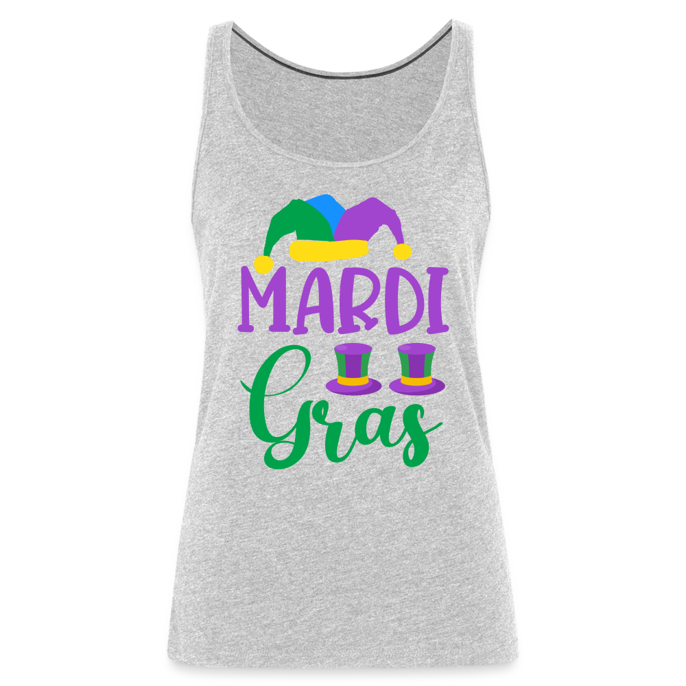 Mardi Gras : Women’s Premium Tank Top - heather gray