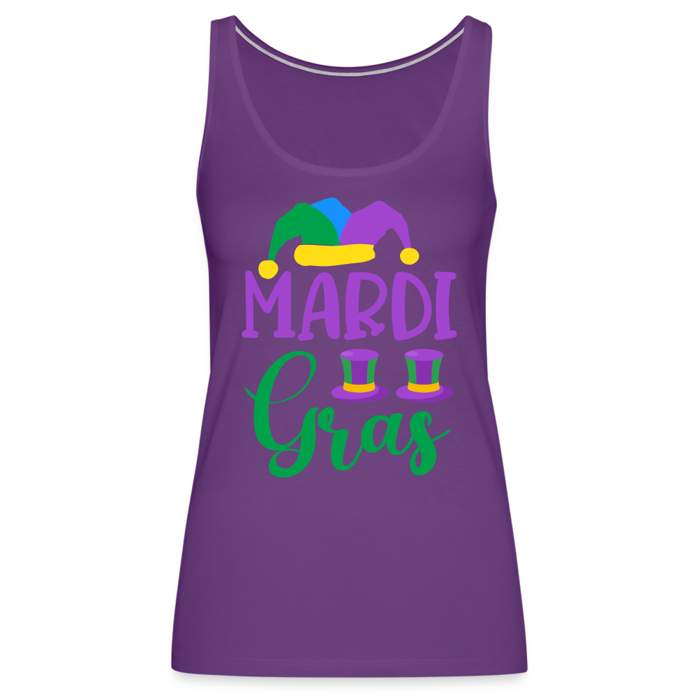 Mardi Gras : Women’s Premium Tank Top - purple