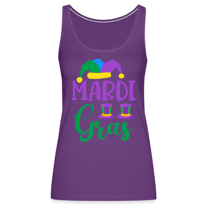 Mardi Gras : Women’s Premium Tank Top - purple