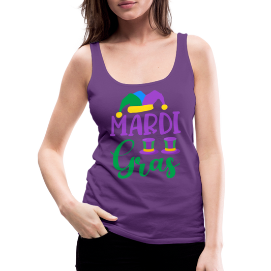 Mardi Gras : Women’s Premium Tank Top - purple