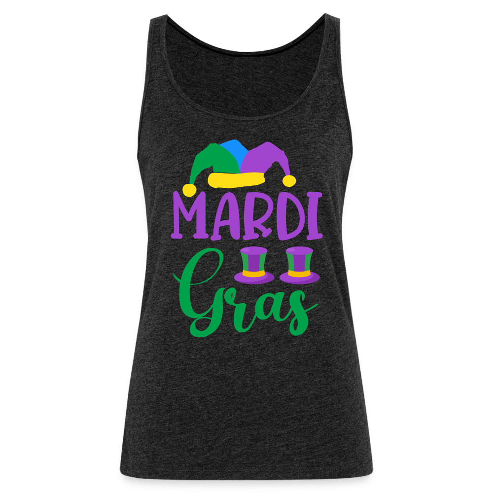 Mardi Gras : Women’s Premium Tank Top - charcoal grey