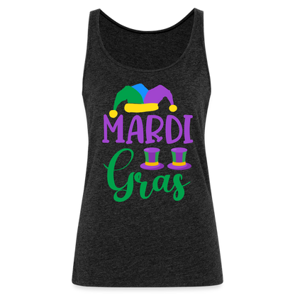 Mardi Gras : Women’s Premium Tank Top - charcoal grey