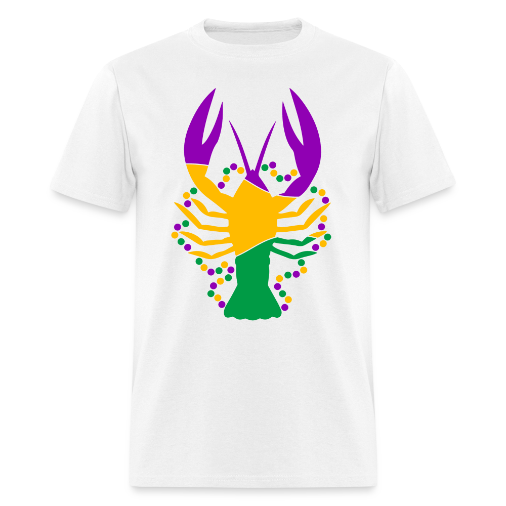 Mardi Gras Crawfish T-Shirt (Mud Bug) - white
