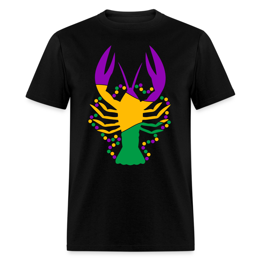 Mardi Gras Crawfish T-Shirt (Mud Bug) - black