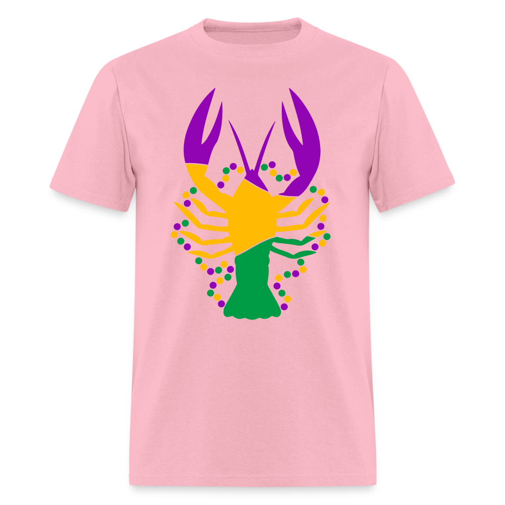 Mardi Gras Crawfish T-Shirt (Mud Bug) - pink