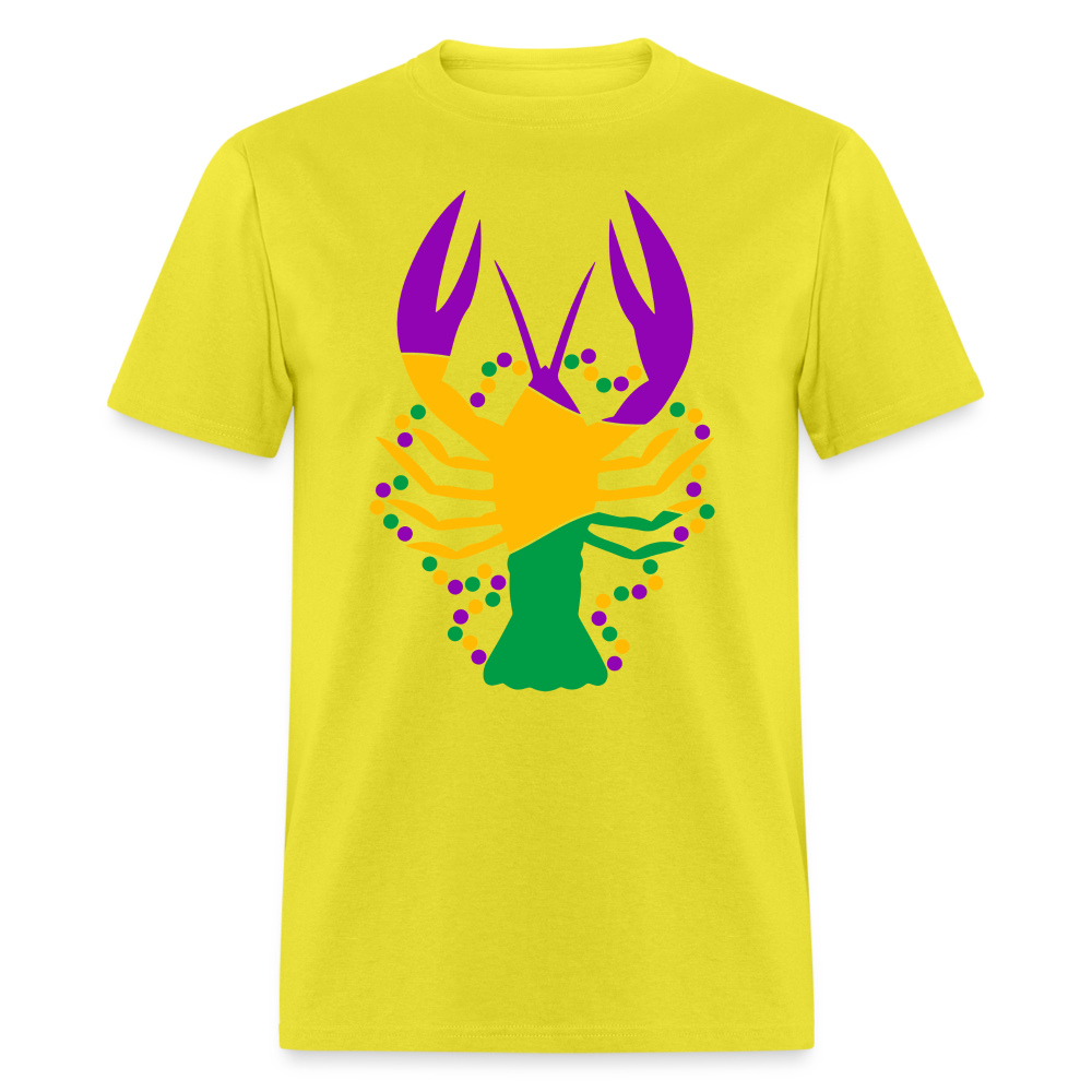 Mardi Gras Crawfish T-Shirt (Mud Bug) - yellow