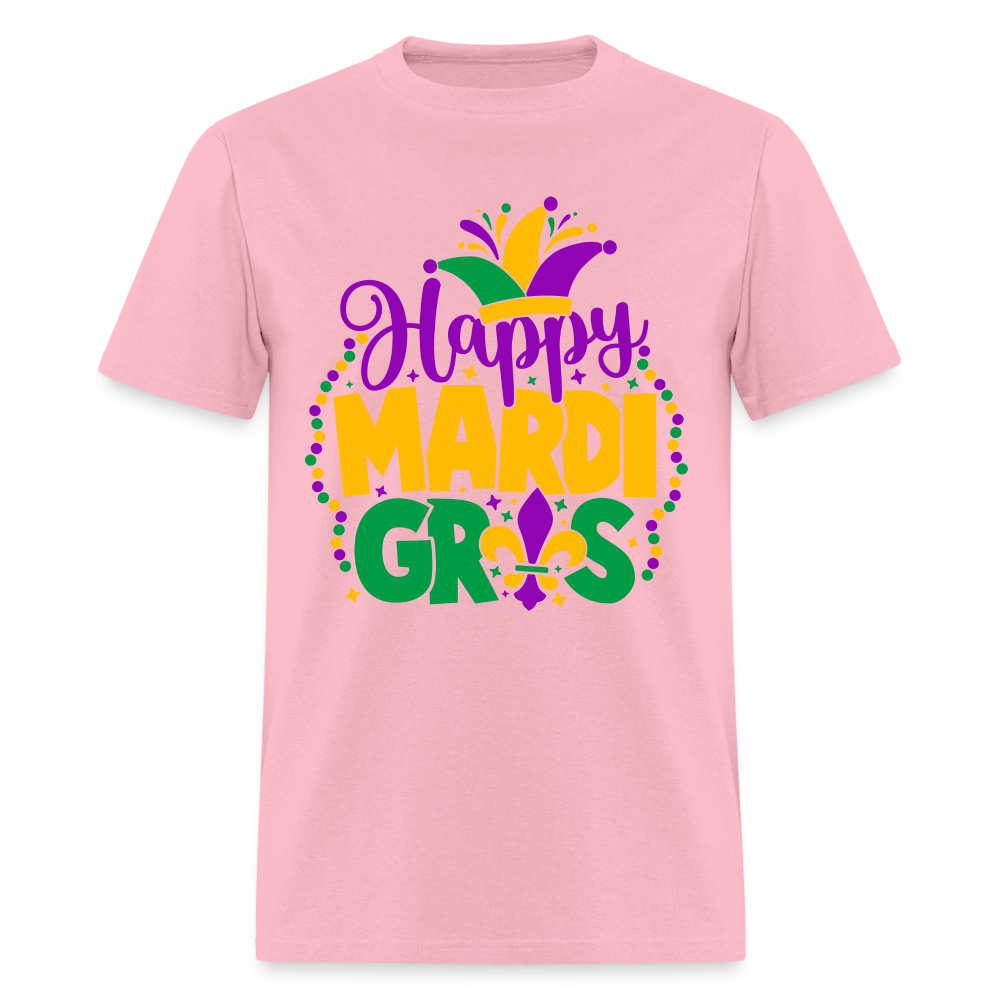 Happy Mardi Gras T-Shirt - pink