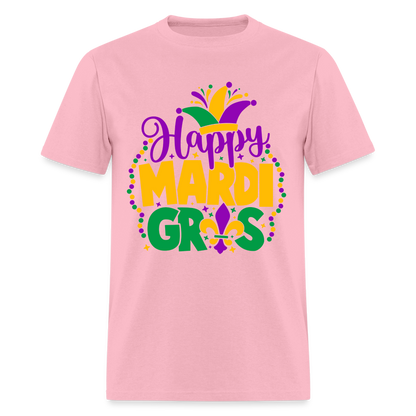 Happy Mardi Gras T-Shirt - pink