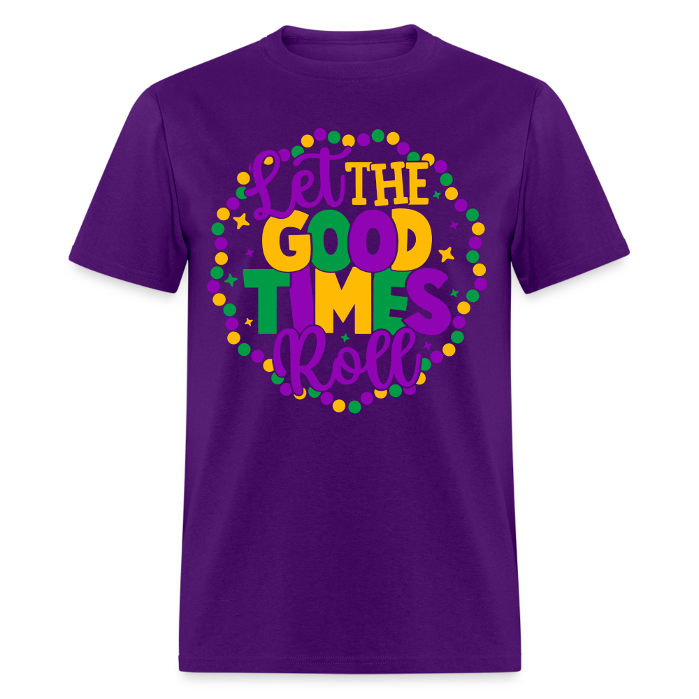 Let The Good Times Roll T-Shirt (Mardi Gras) - purple