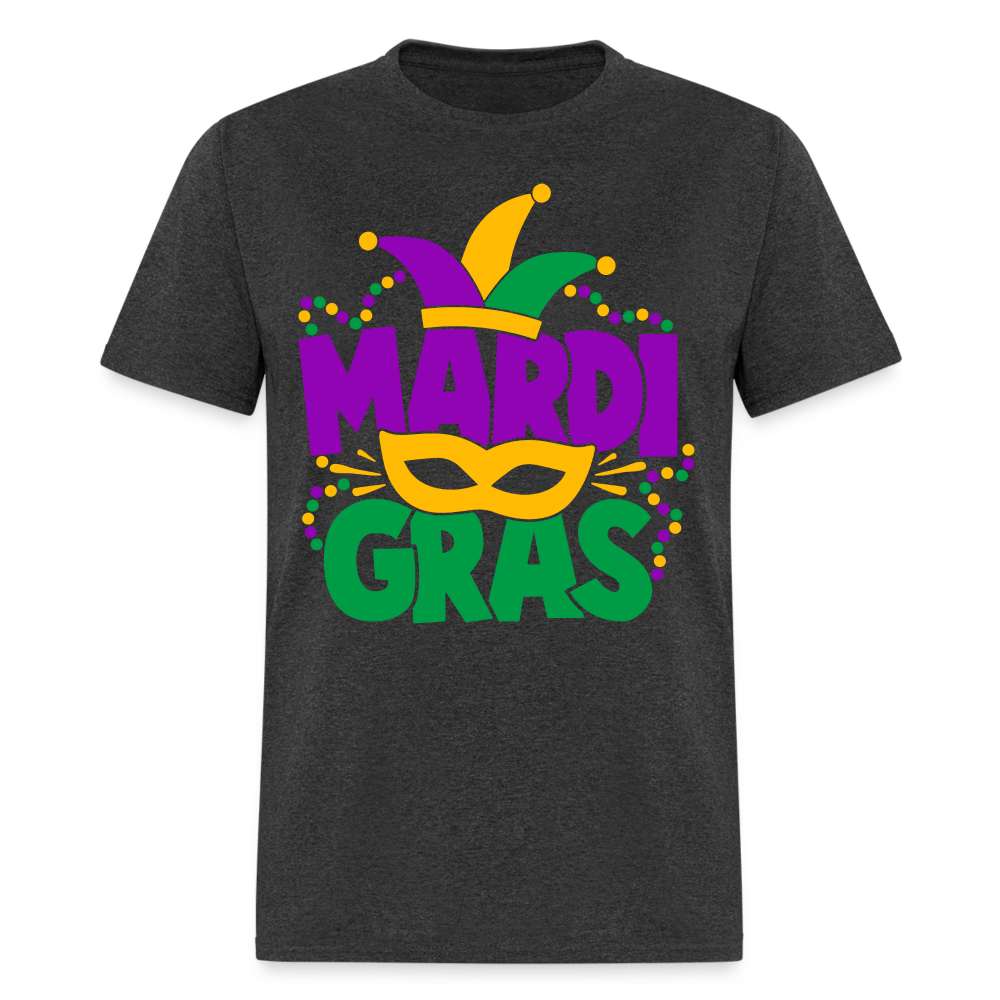 Mardi Gras T-Shirt - heather black