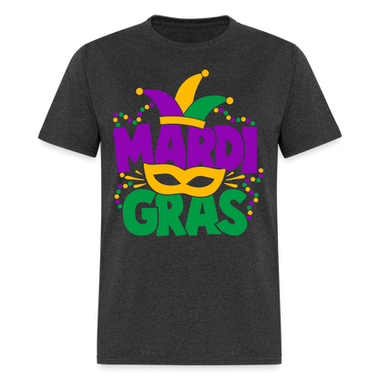 Mardi Gras T-Shirt - heather black