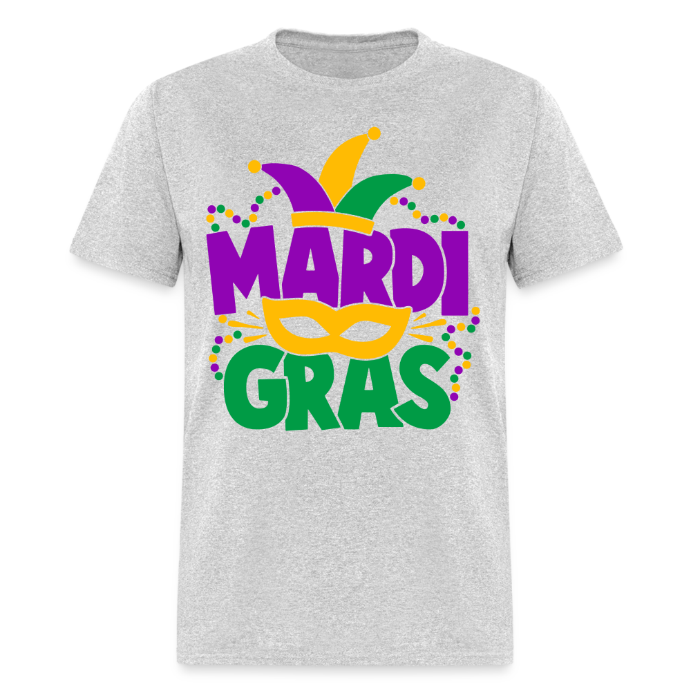 Mardi Gras T-Shirt - heather gray