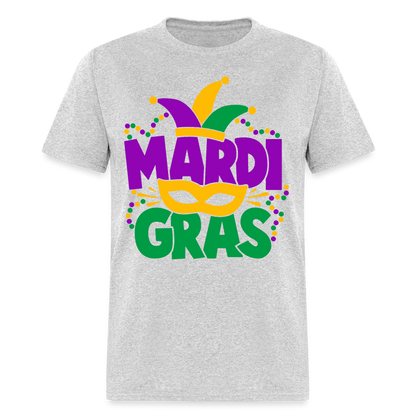 Mardi Gras T-Shirt - heather gray