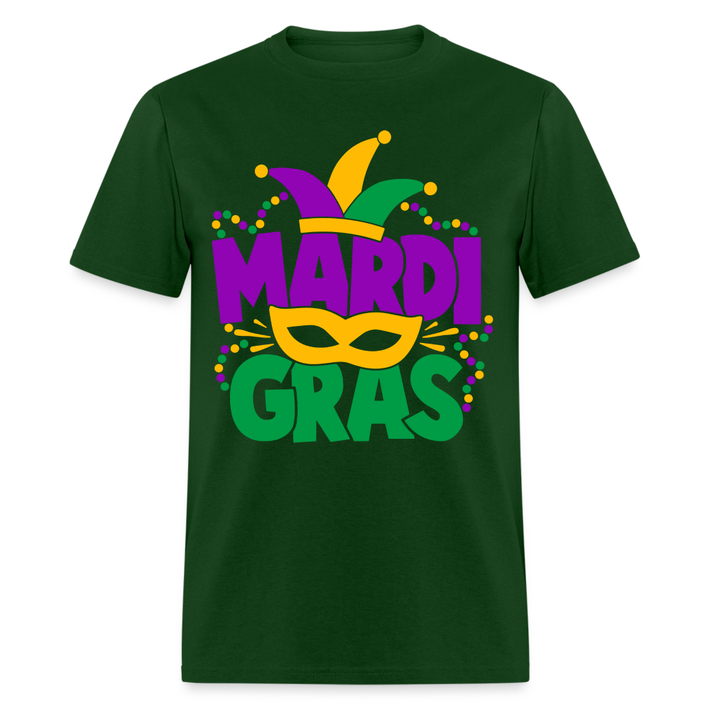 Mardi Gras T-Shirt - forest green