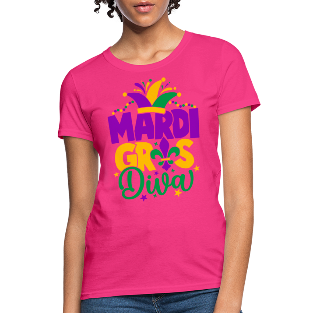 Mardi Gras Diva : Women's T-Shirt - fuchsia
