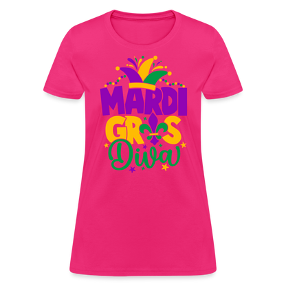 Mardi Gras Diva : Women's T-Shirt - fuchsia