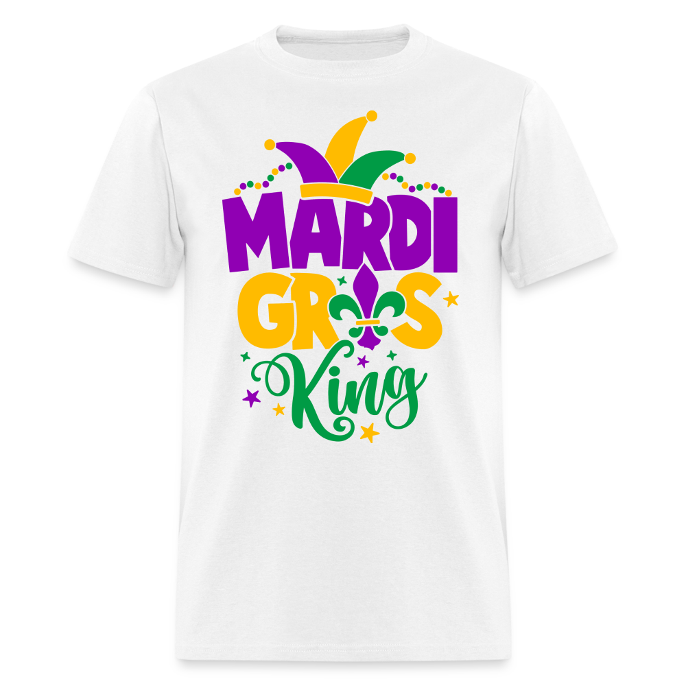 Mardi Gras King T-Shirt - white