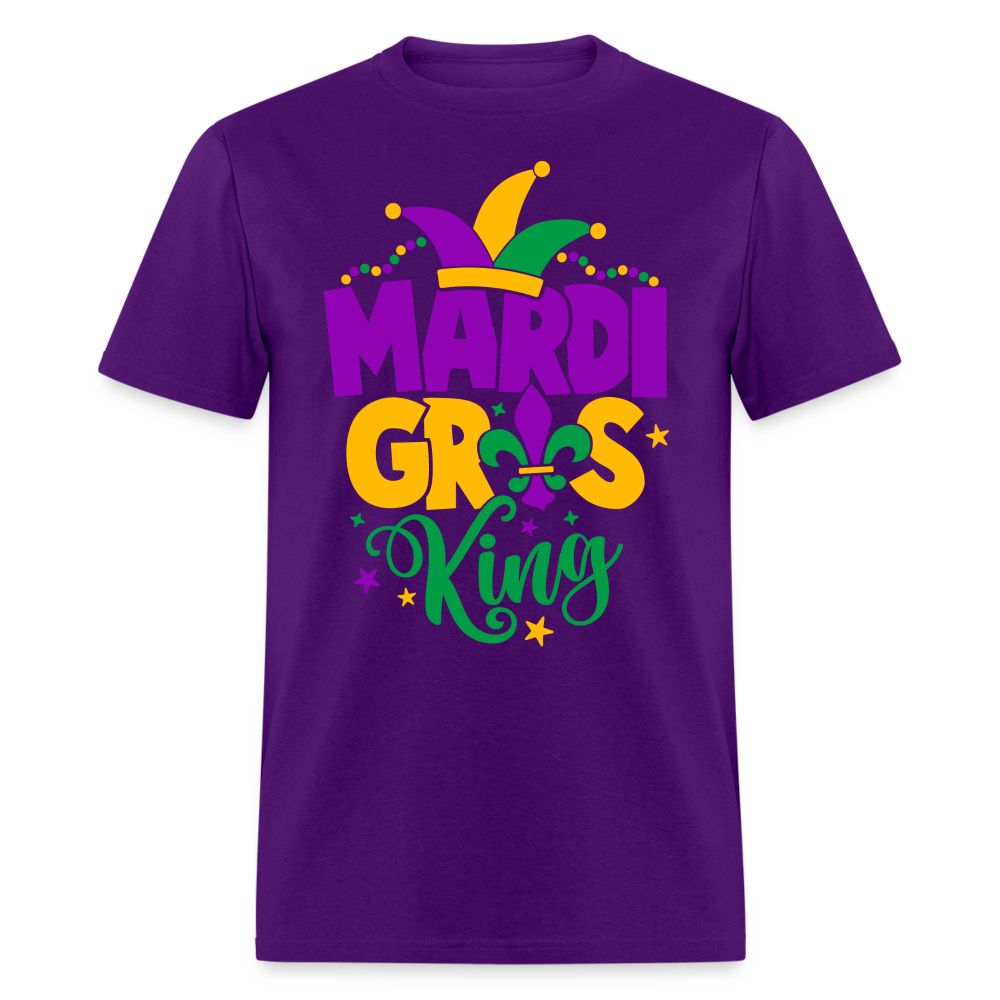 Mardi Gras King T-Shirt - purple