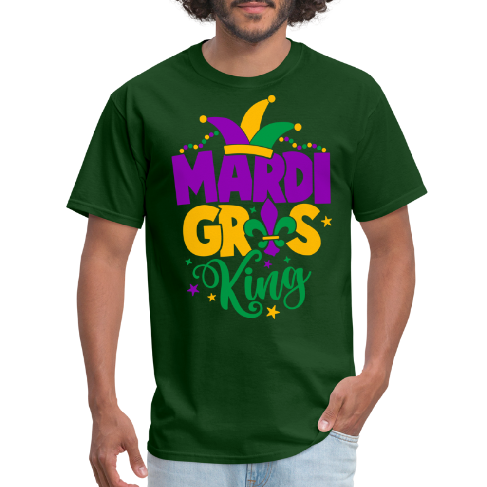 Mardi Gras King T-Shirt - forest green