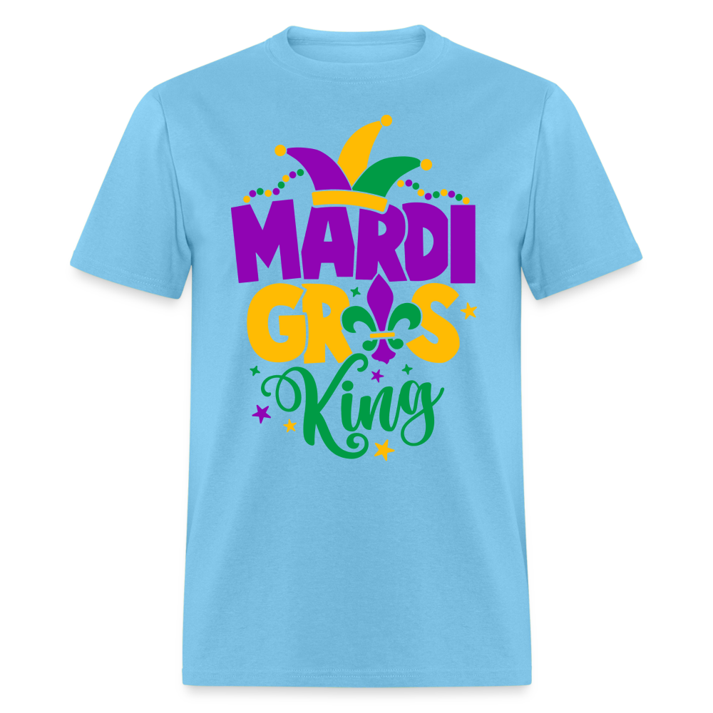 Mardi Gras King T-Shirt - aquatic blue