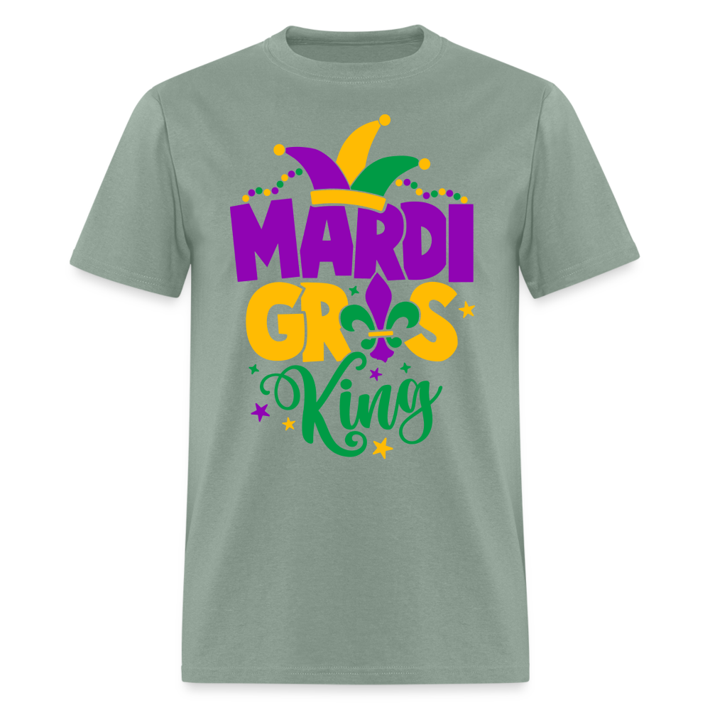 Mardi Gras King T-Shirt - sage