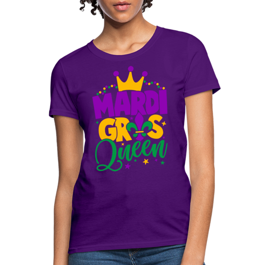 Mardi Gras Queen T-Shirt - purple