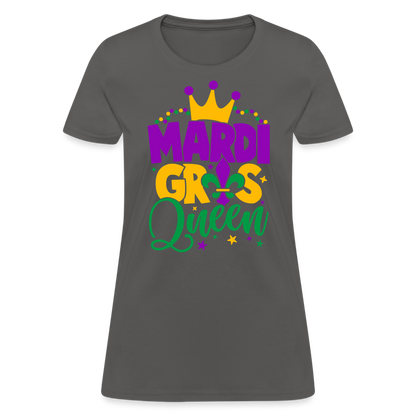 Mardi Gras Queen T-Shirt - charcoal