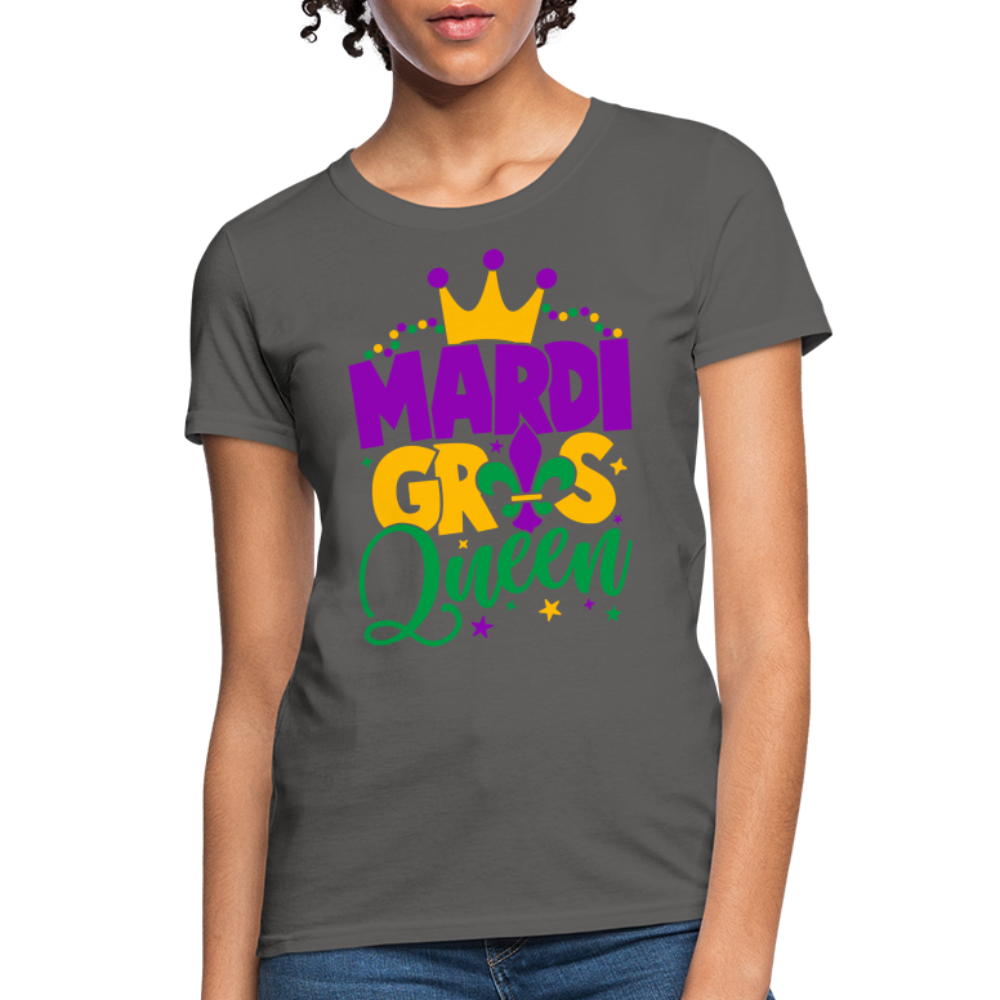 Mardi Gras Queen T-Shirt - charcoal