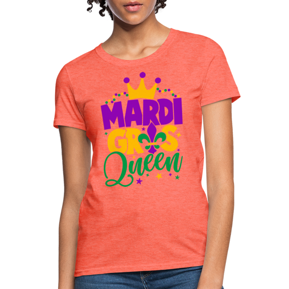 Mardi Gras Queen T-Shirt - heather coral