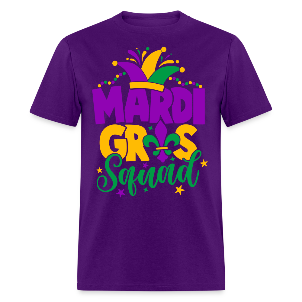 Mardi Gras Squad T-Shirt - purple