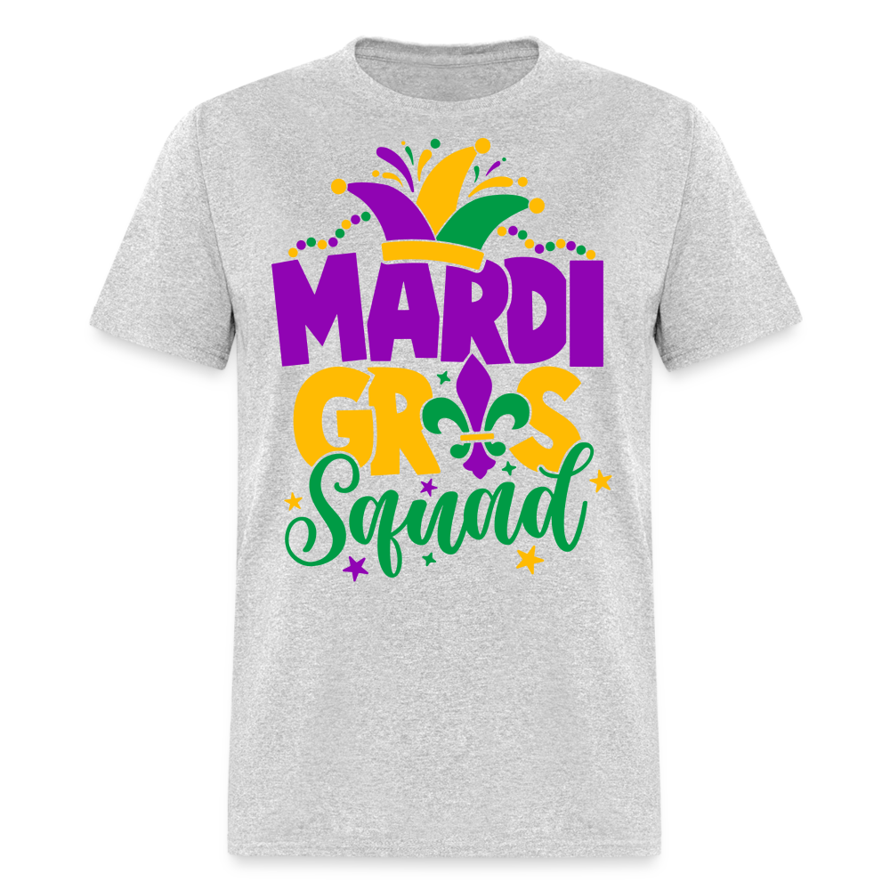 Mardi Gras Squad T-Shirt - heather gray