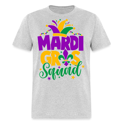 Mardi Gras Squad T-Shirt - heather gray