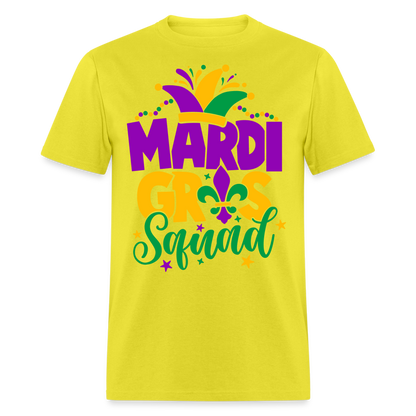 Mardi Gras Squad T-Shirt - yellow