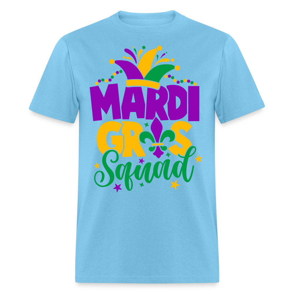Mardi Gras Squad T-Shirt - aquatic blue