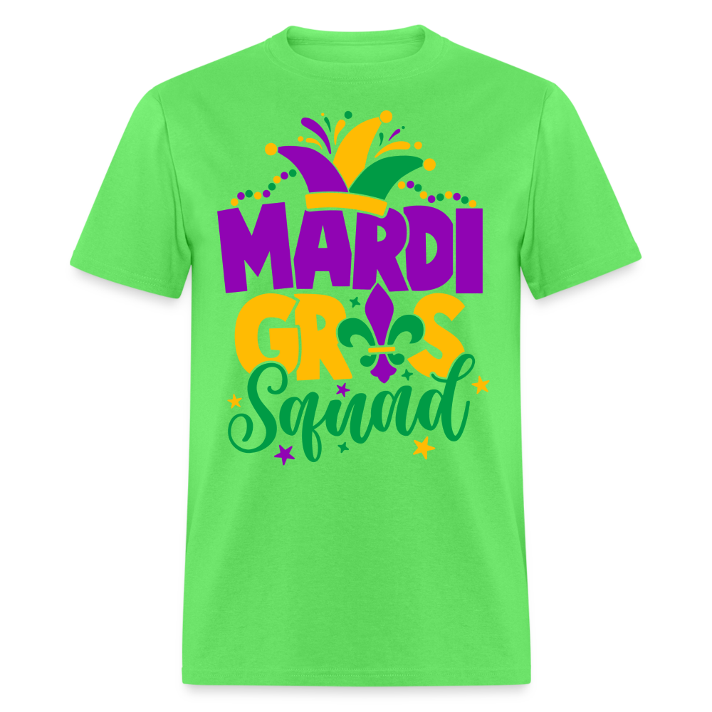 Mardi Gras Squad T-Shirt - kiwi