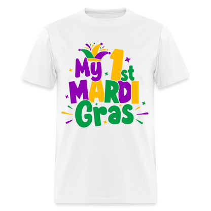 My First Mardi Gras T-Shirt - white