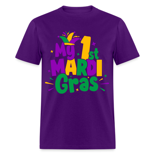 My First Mardi Gras T-Shirt - purple