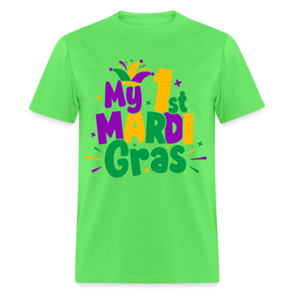 My First Mardi Gras T-Shirt - kiwi