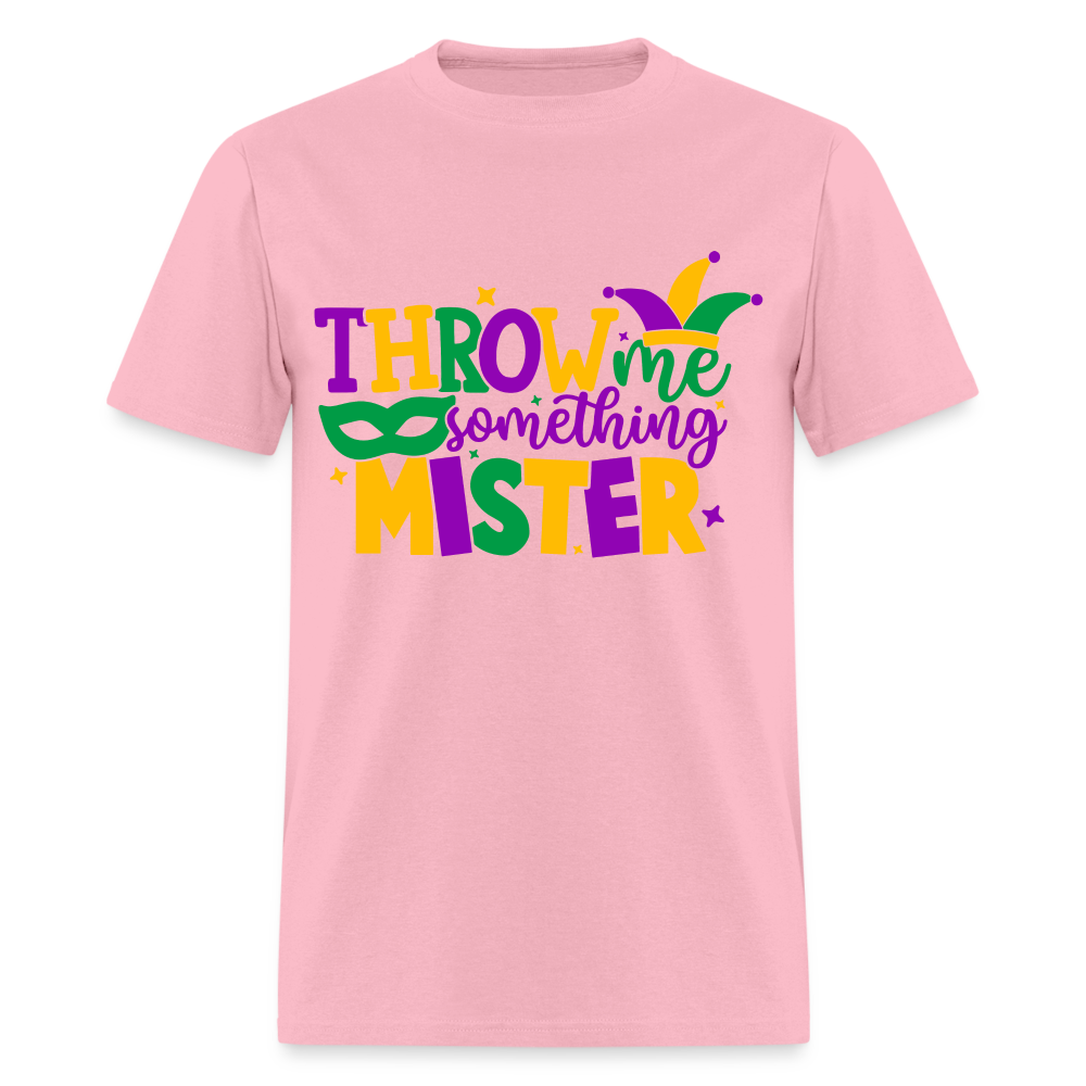 Throw Me Something Mister T-Shirt (Mardi Gras) - pink