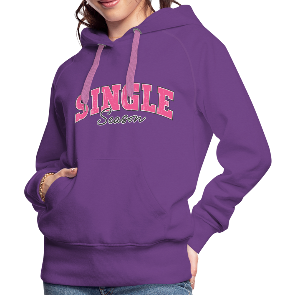 Single Season : Women’s Premium Hoodie - purple 