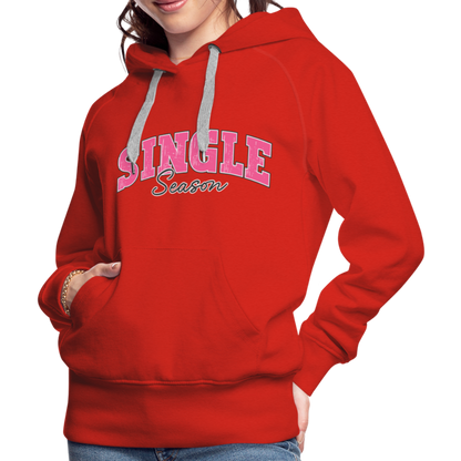 Single Season : Women’s Premium Hoodie - red