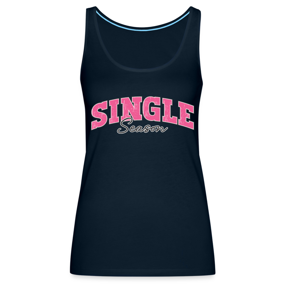 Single Season : Women’s Premium Tank Top - deep navy