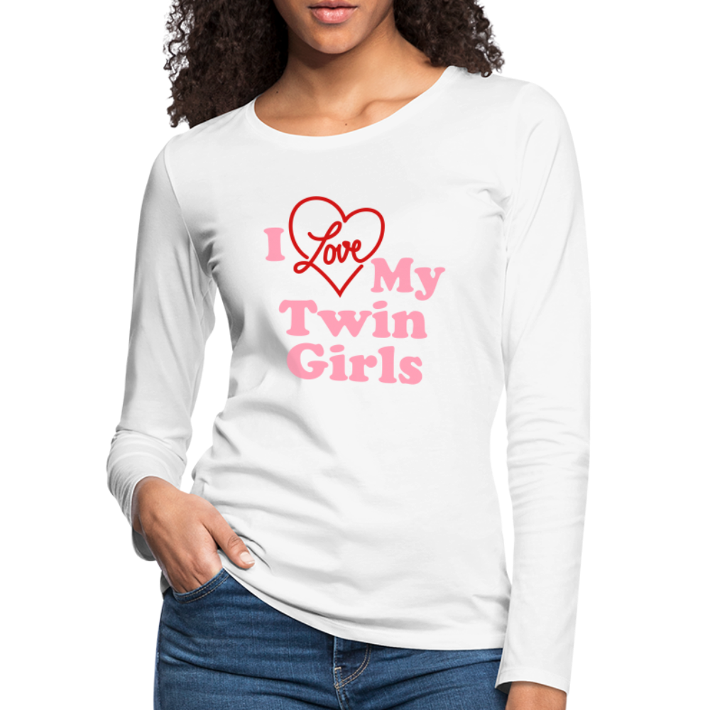 Women's Premium Long Sleeve T-Shirt - white